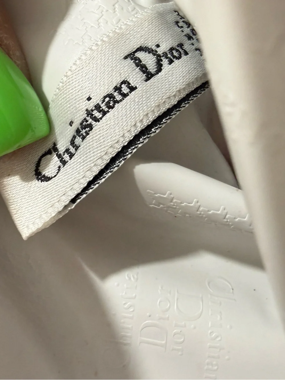 Christian Dior Vintage Women Floral Canvas Chain Strap Converted Crossbody Bag